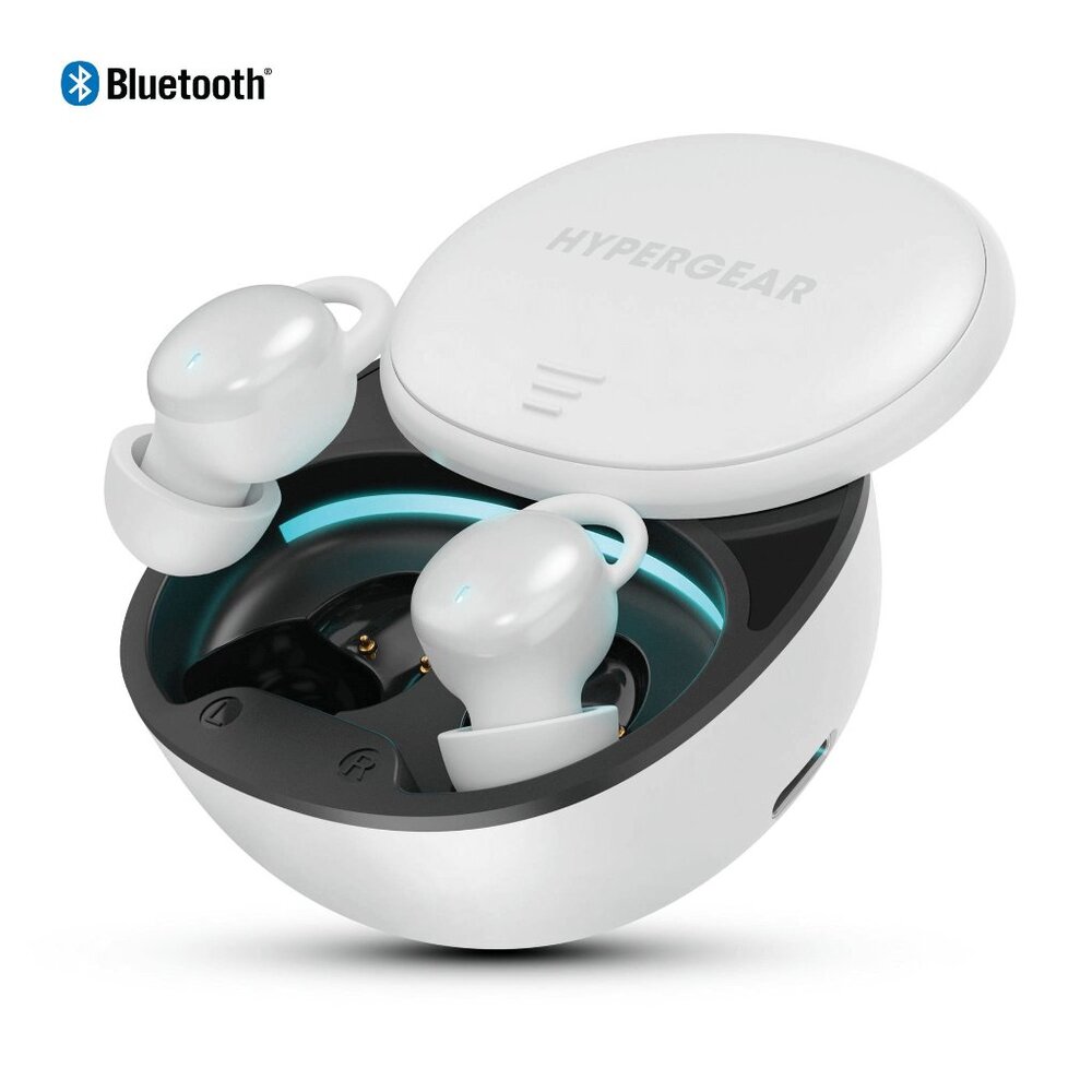 HyperGear SleepEEZ Mini Noise-Blocking True Wireless Earbuds for Sleeping White